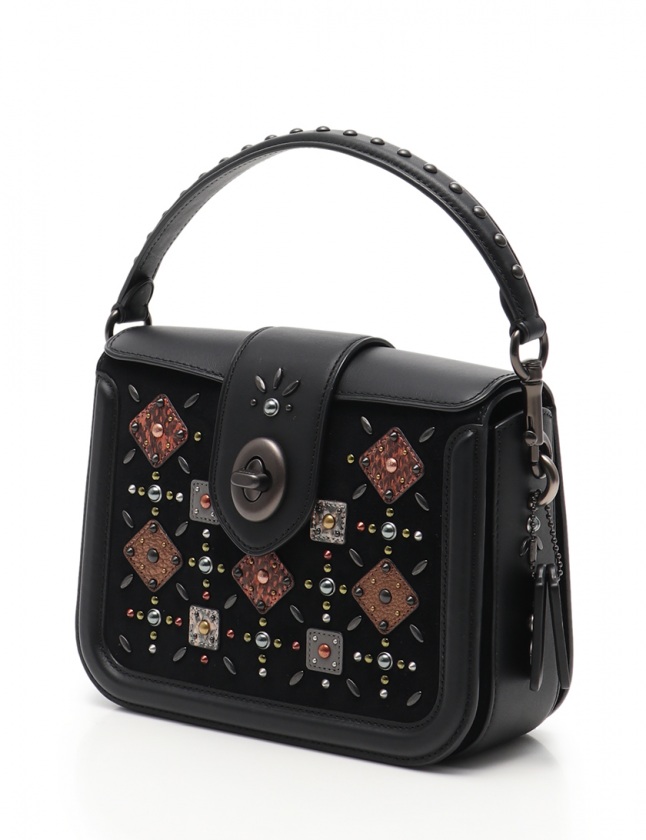コーチ COACH ハンドバッグ ショルダーバッグ ペイジ 黒 22791 レザー  
