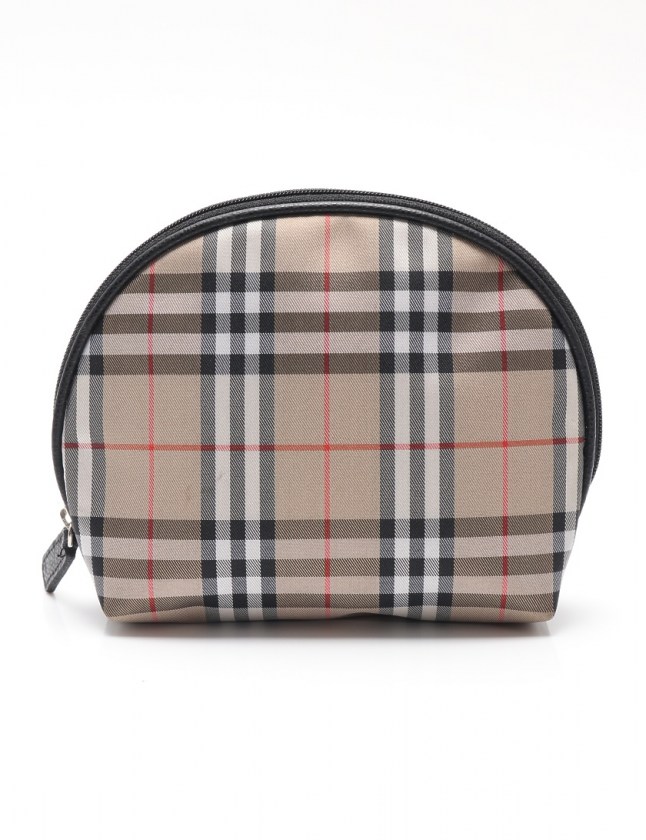 バーバリー ロンドン BURBERRY LONDON ポーチ ベージュ マルチカラー 