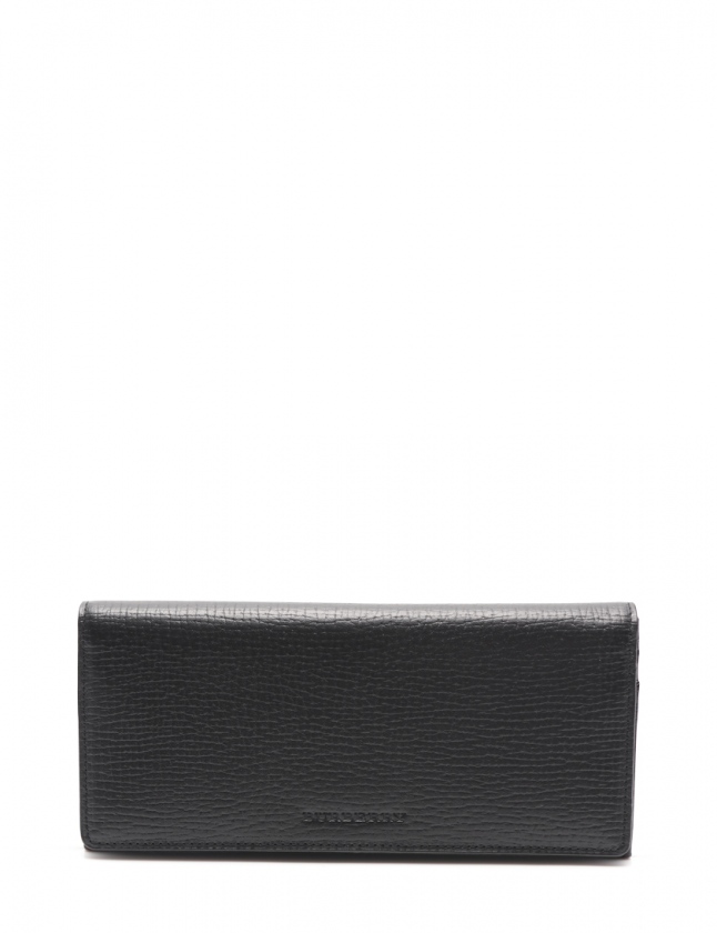 バーバリー Burberry 二つ折り長財布 黒 小物 レザー メンズ レディース 114 ベクトルパーク