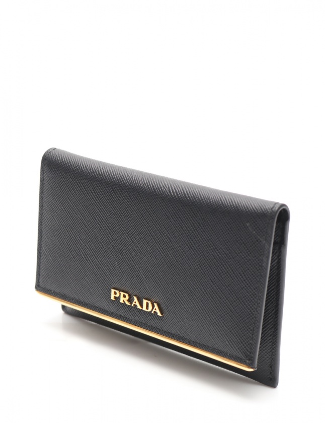 プラダ Prada カードケース 名刺入れ 黒 小物 サフィアーノレザー 1m1362 Saffiano Metal レディース 114 ベクトルパーク