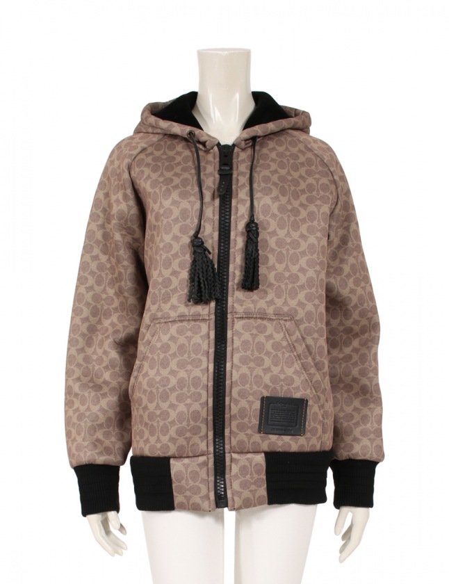 コーチ COACH ジップアップジャケット パーカー シグネチャー オーバー 