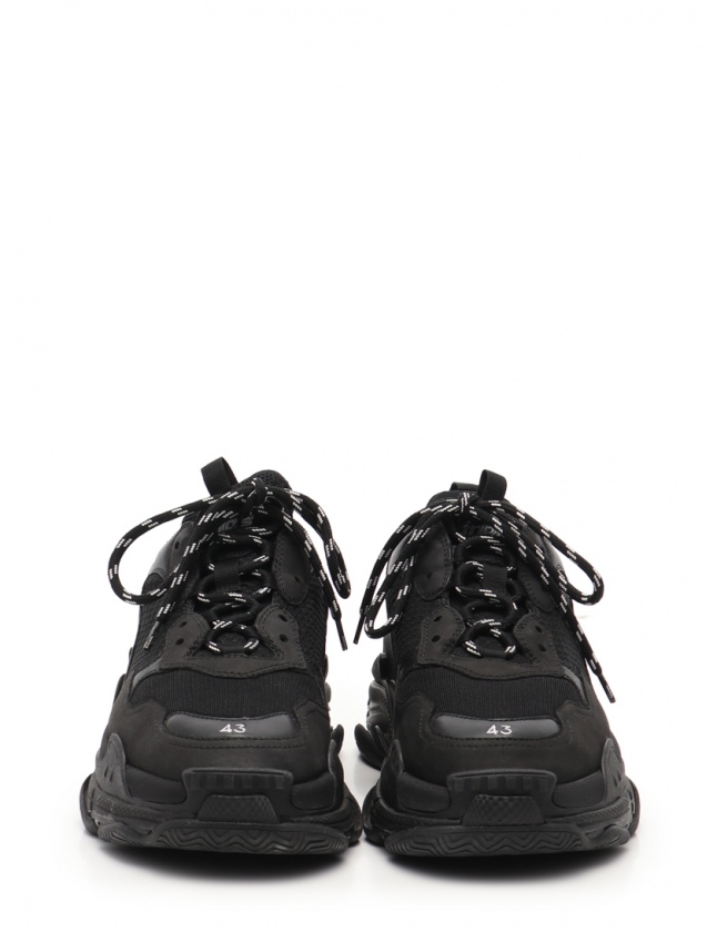 バレンシアガ BALENCIAGA スニーカー トリプルS 黒 43 シューズ 28cm 