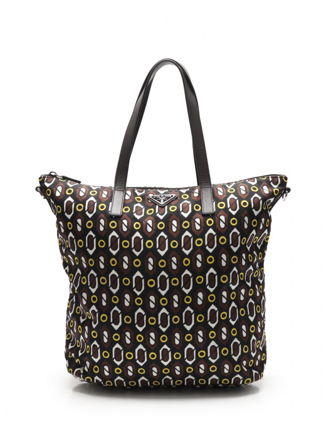 プラダ Prada トートバッグ ショルダーバッグ 茶 黒 黄 白 ナイロン レザー 2way メンズ レディース 114 ベクトルパーク