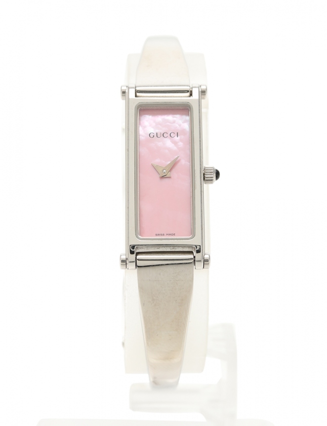 グッチ GUCCI 腕時計 バングルウォッチ レディース シルバー 1500L SS  