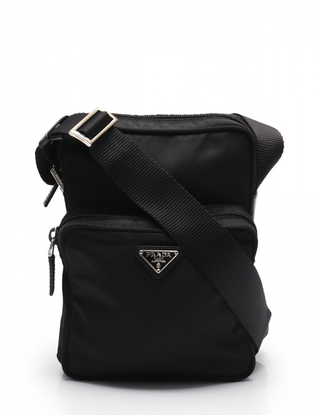プラダ PRADA ショルダーバッグ ポシェット 黒 BT0169 ナイロン VELA  