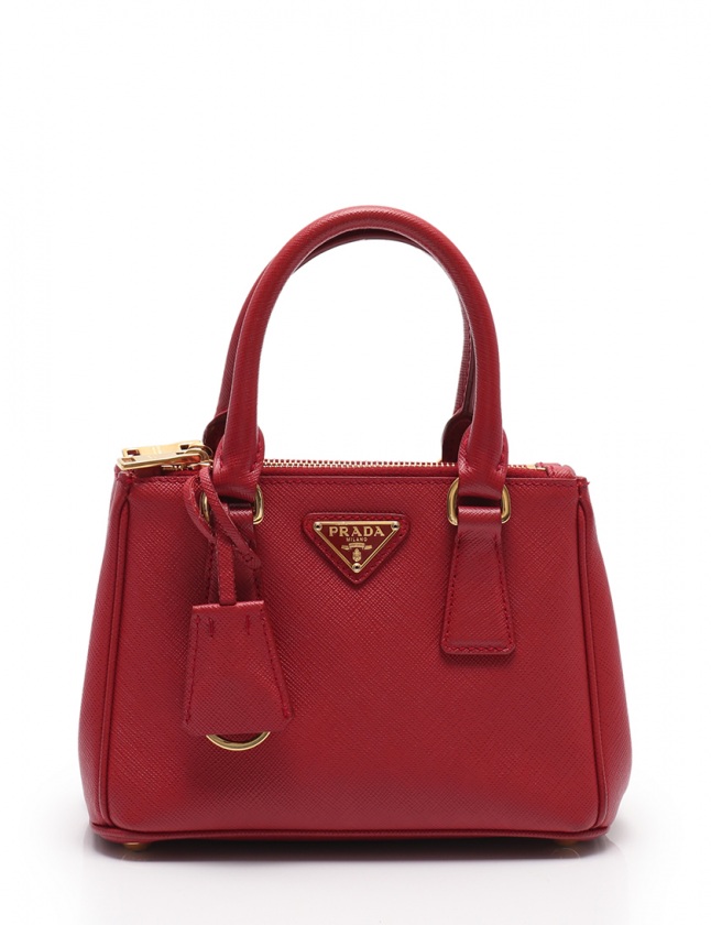 プラダ PRADA ハンドバッグ ショルダーバッグ ガリレア 赤 1BA863
