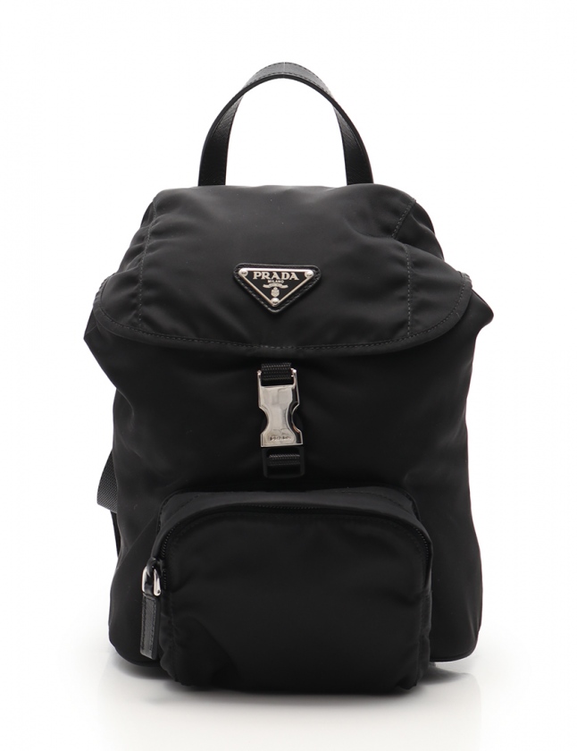 【美品】 プラダ PRADA ミニ リュック バックパック　VELA ブラック PRADA（プラダ） バックパック VELA リュック ブラック レディース