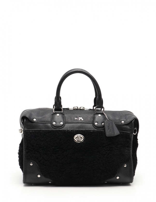 コーチ COACH ハンドバッグ ショルダーバッグ ライダー サッチェル 黒 