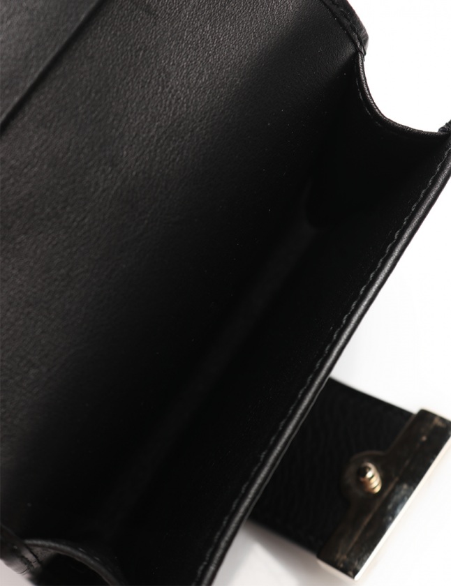 グッチ GUCCI カードケース グッチシマ 黒 小物 レザー 212097 メンズ