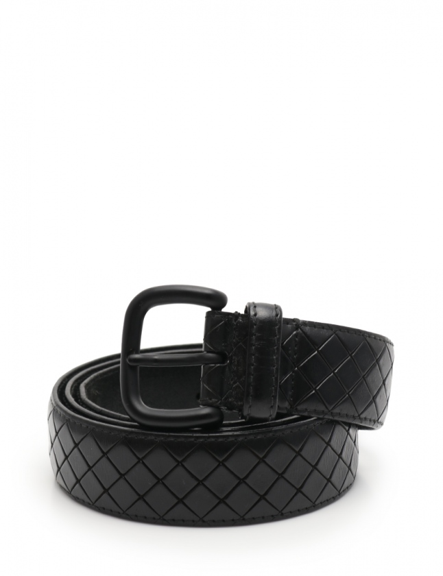 ボッテガヴェネタ BOTTEGA VENETA ベルト イントレチャート 黒 小物 