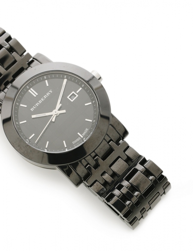 人気を誇る Watch Burberry 29281299 - Steel in Black 時計 - 時計