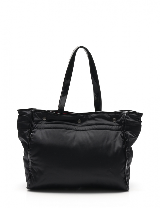ロンシャン LONGCHAMP ハンドバッグ ナイロン×エナメル(レザー ロンシャン LONGCHAMP ハンドバッグ ナイロン×エナメル(レザー