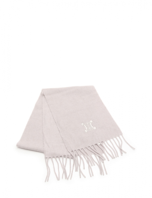 CELINE グレー カシミア 100% マフラー CELINE セリーヌ グレー マフラー カシミア