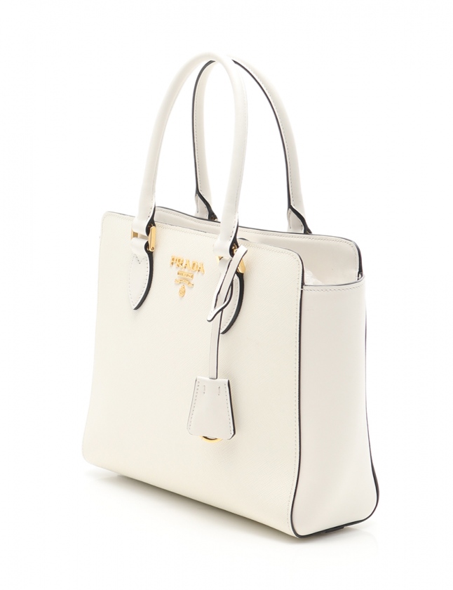 プラダ PRADA ハンドバッグ ショルダーバッグ 白 1BA113 サフィアーノ 