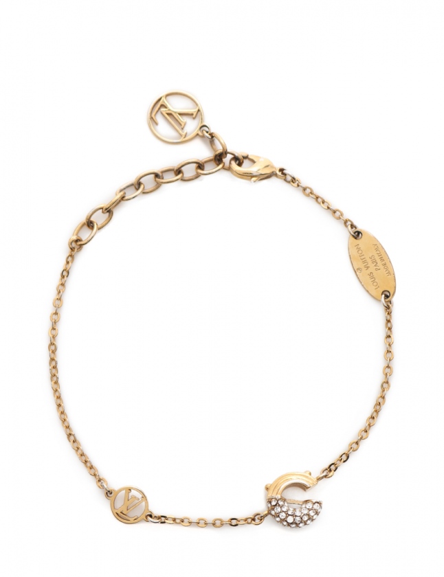 美品✨ルイヴィトン プティ ルイ ブレスレット ラインストーン LV ロゴ ブレスレット・プティ ルイ S00｜ルイ・ヴィトン 公式サイト - M00374