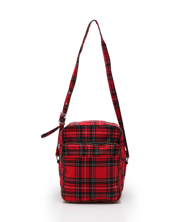 コムデギャルソン COMME des GARCONS ショルダーバッグ チェック 赤 