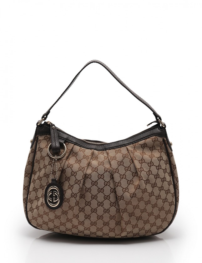 グッチ GUCCI ショルダーバッグ スーキー GGキャンバス ベージュ 