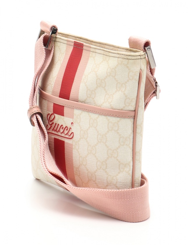 Gucci グッチGG ショルダーバッグ ピンクPVC
