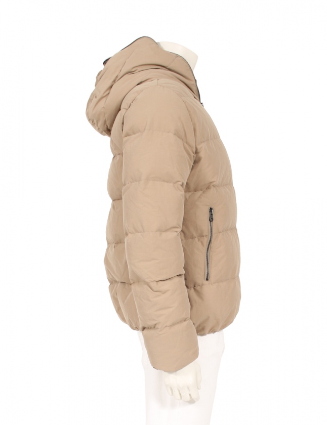 DUVETICA フード付きダウンジャケット ベージュ DUVETICA（デュベティカ） ダウンジャケット アウター レディース