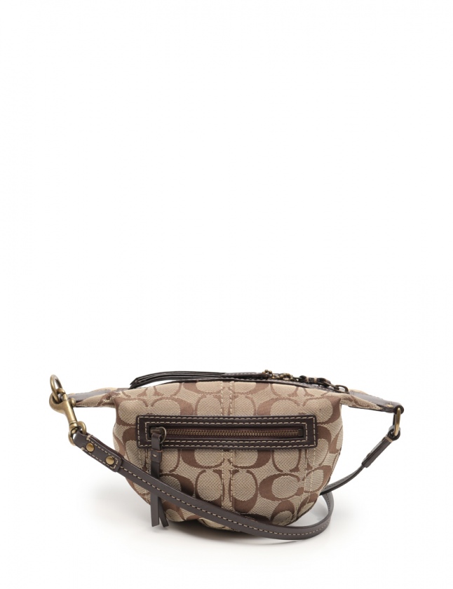 コーチ COACH ショルダーバッグ ポシェット ベージュ ダークブラウン 