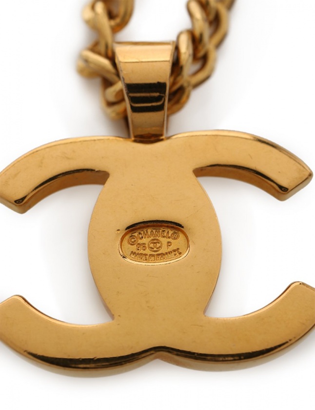 シャネル CHANEL チェーンネックレス ココマーク ゴールド