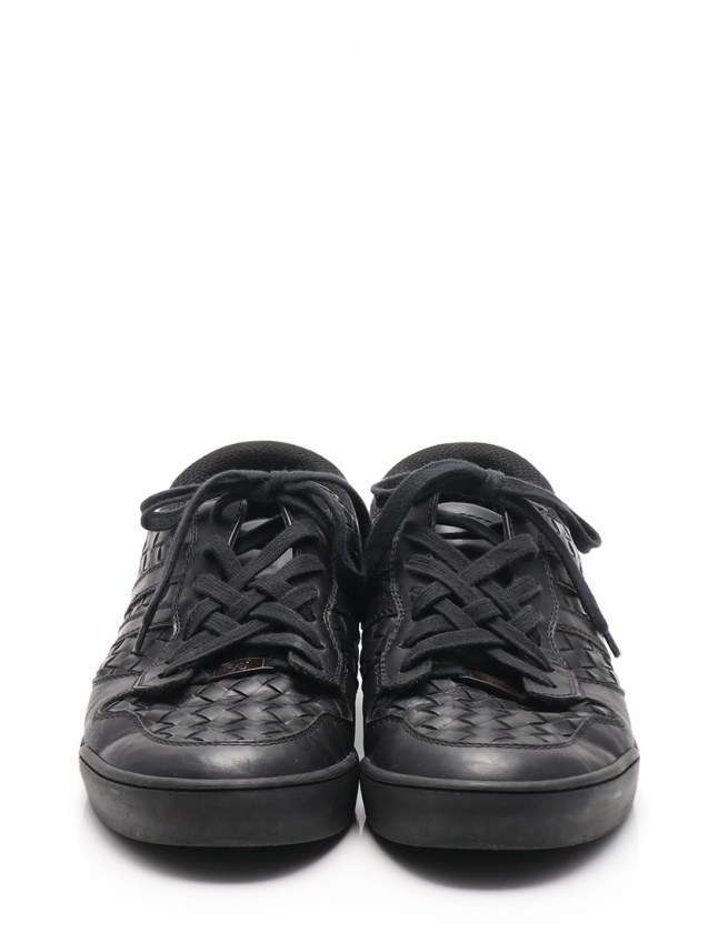 BOTTEGA VENETA / ローカットスニーカー/ブラック/イントレチャート ボッテガヴェネタ BOTTEGA VENETA ローカットスニーカー イントレ