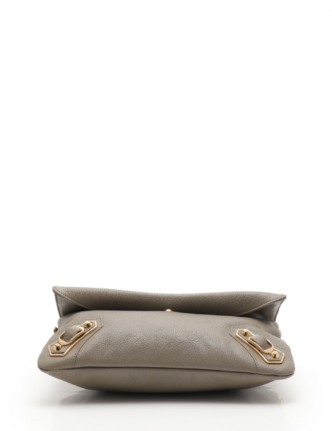 BALENCIAGA クラッチバッグ ベージュ/グレー 【公式通販】