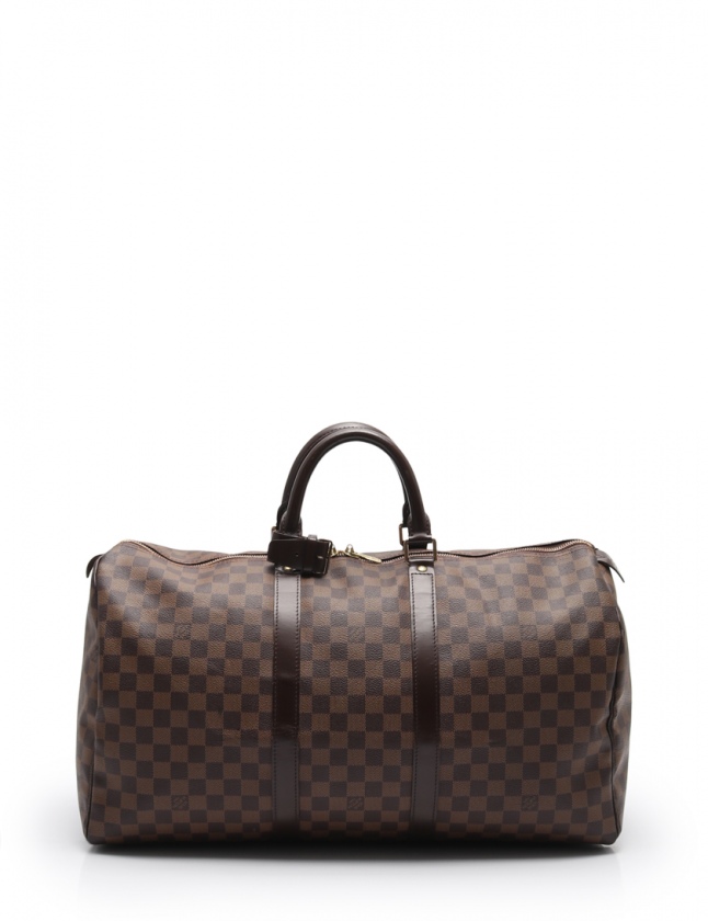 ルイヴィトン キーポル50 ダミエ・エベヌ ボストンバッグ メンズ レディース ルイヴィトン LOUIS VUITTON ボストンバッグ キーポル50 ダミエエベヌ