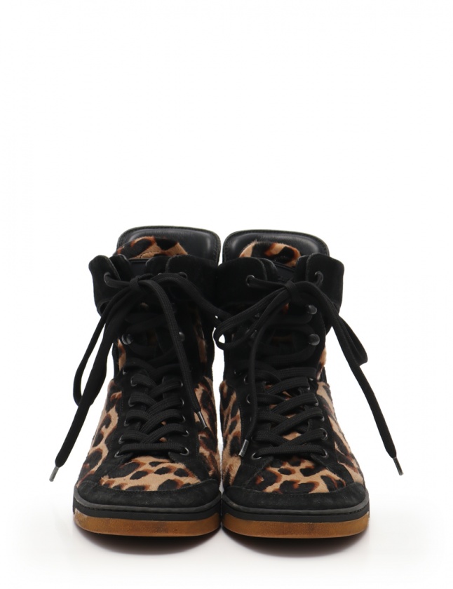 Louis Vuitton ベージュ スエード ハイカットブーツ ルイ・ヴィトンの