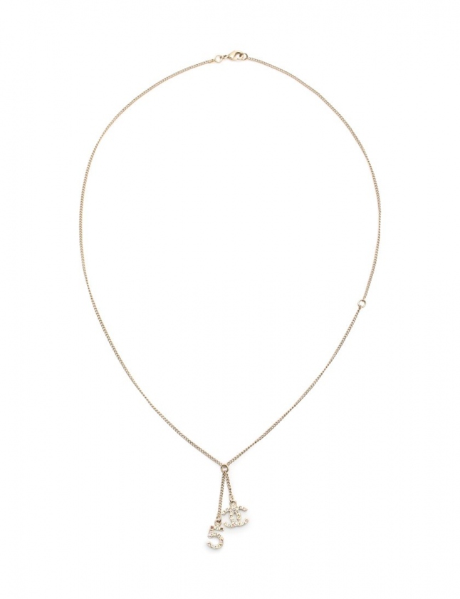 シャネル CHANEL ネックレス ココマーク No.5 ゴールド マルチカラー 