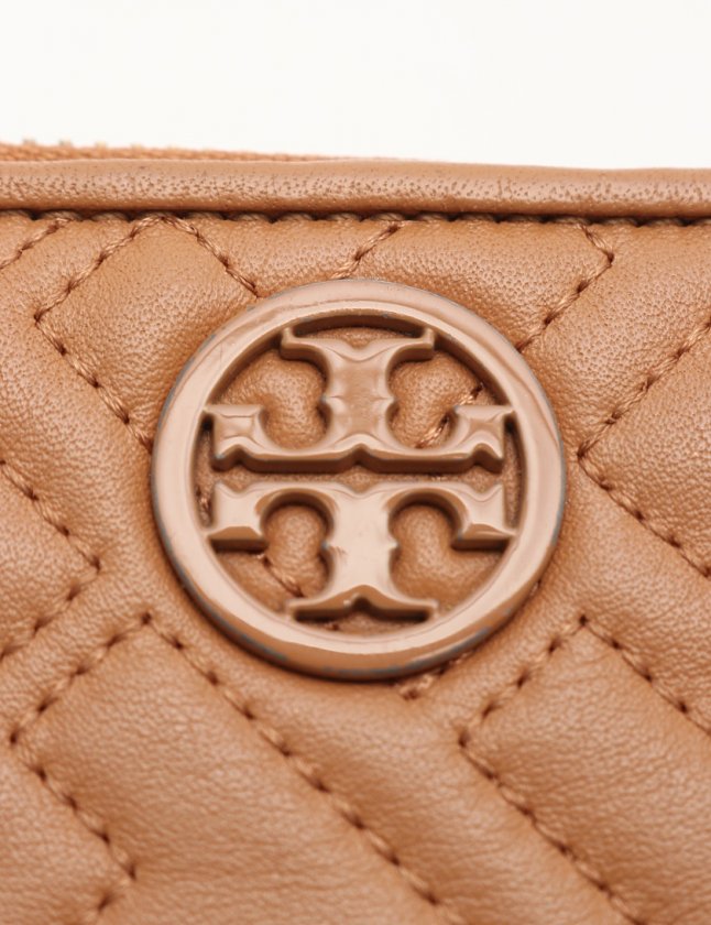 トリーバーチ TORY BURCH L字ファスナー長財布 茶 小物 レザー レディース