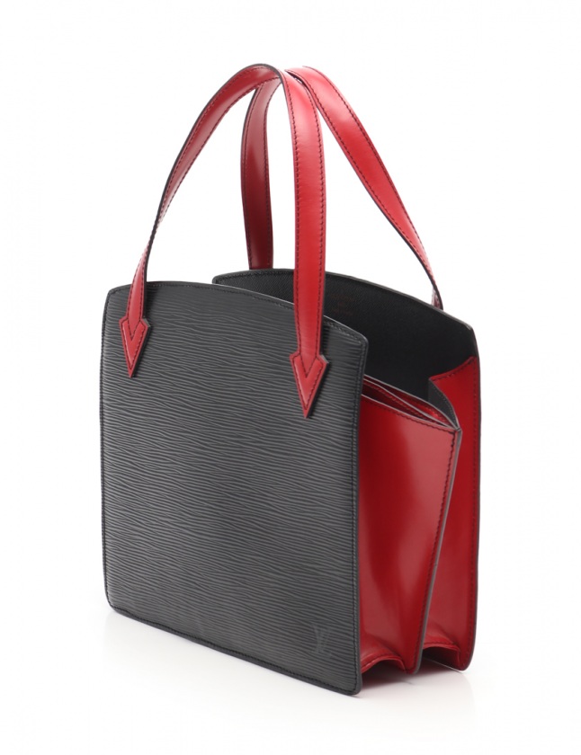 ルイヴィトン LOUIS VUITTON トートバッグ ヴァレンヌ エピ 黒 赤 