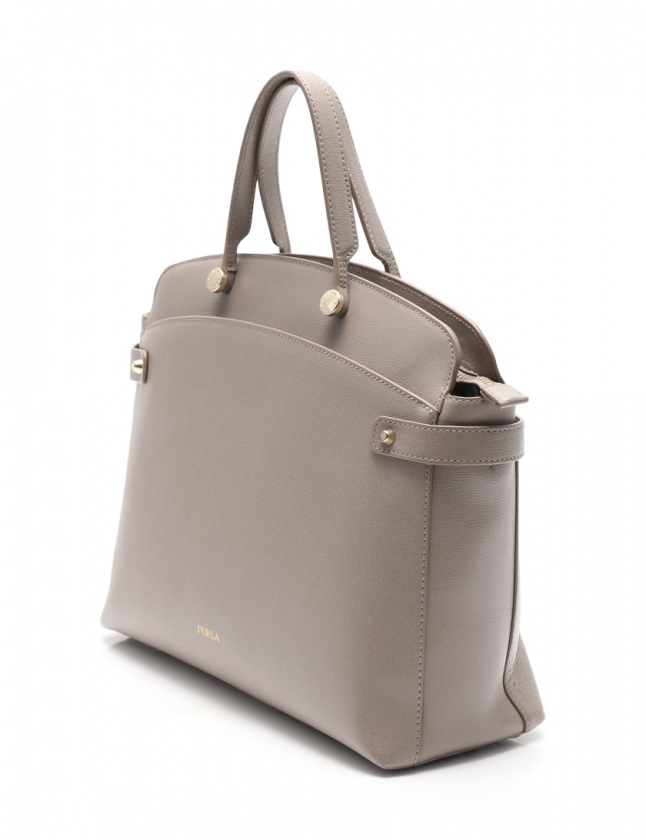 フルラ FURLA トートバッグ ショルダーバッグ アガタ グレー レザー  