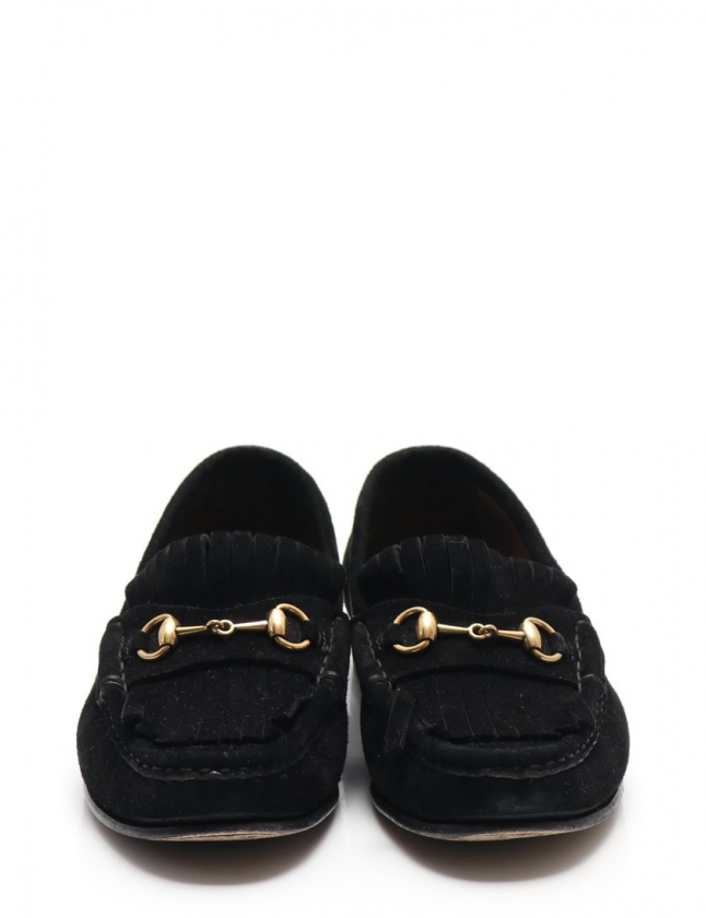 【未使用級】GUCCI グッチ ビット シューズ 35 ブラック 中古・古着通販】GUCCI (グッチ) ビットローファー ブラック