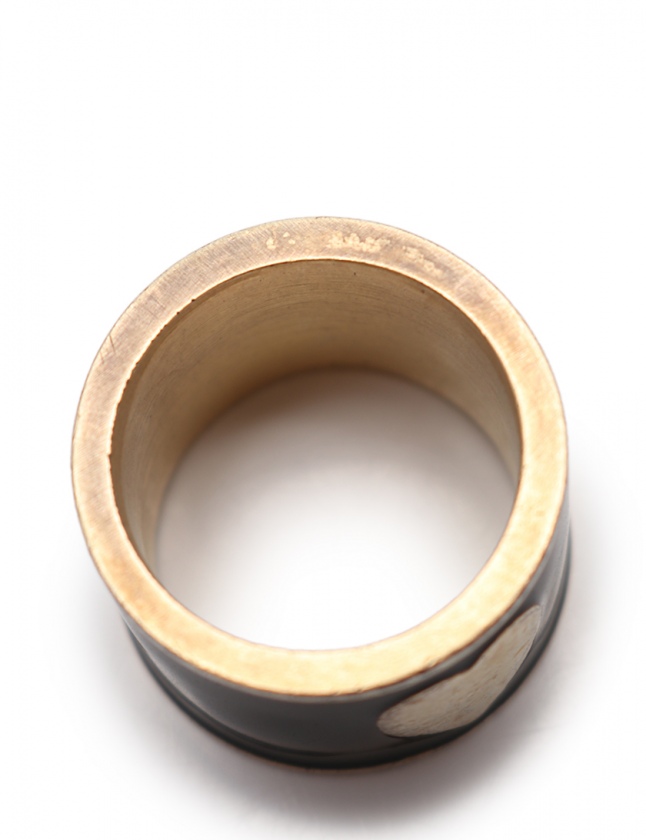 シャネル CHANEL 指輪 リング ココマーク 黒 ゴールド アクセサリー