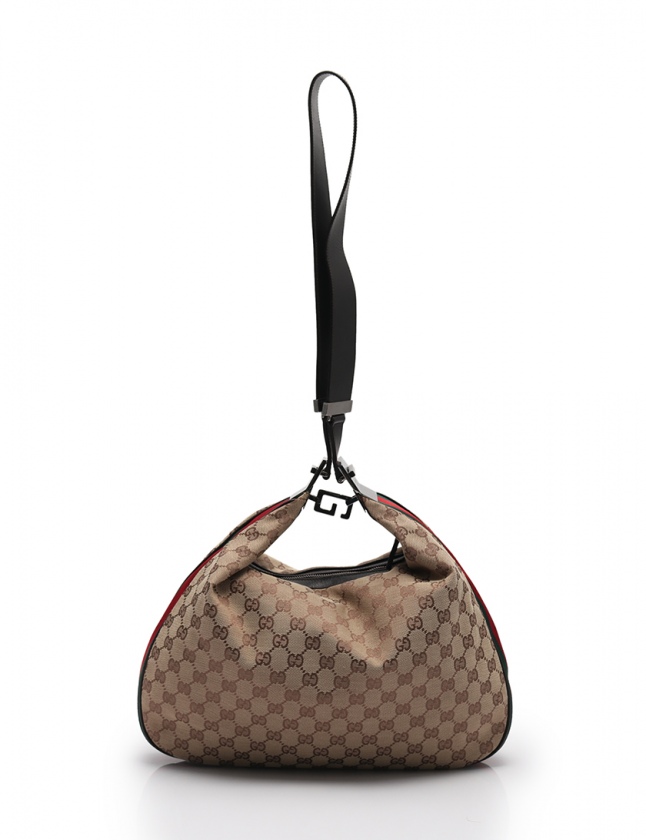 グッチ GUCCI ショルダーバッグ GGキャンバス 茶 001 3341 キャンバス