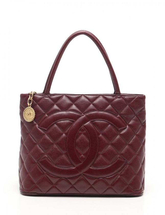 ★最終価格★SALE【5od4521-h】シャネル トートバッグ 復刻トート キャビアスキン ボルドー ゴールド金具【中古】レディース シャネル CHANEL トートバッグ 復刻トート ボルドー キャビアスキン