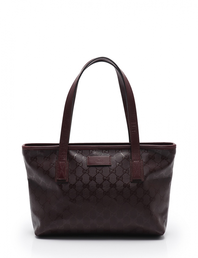 GUCCI トートバッグ ブラック ボルドー GUCCIトートバッグ ボルドー