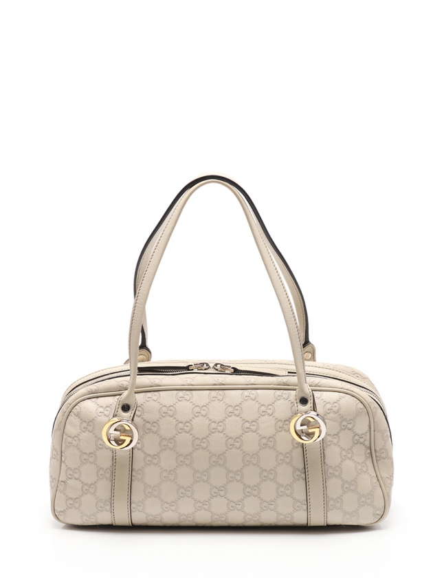 グッチ GUCCI ショルダーバッグ グッチシマ アイボリー 232958 レザー