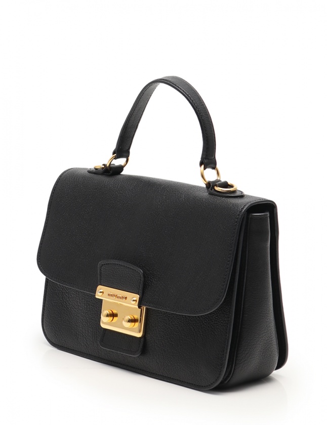 ミュウミュウ miumiu ハンドバッグ ショルダーバッグ マドラス 黒  