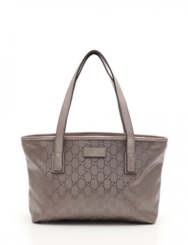 グッチ GUCCI トートバッグ GGインプリメ ピンクシルバー 211138 PVC 