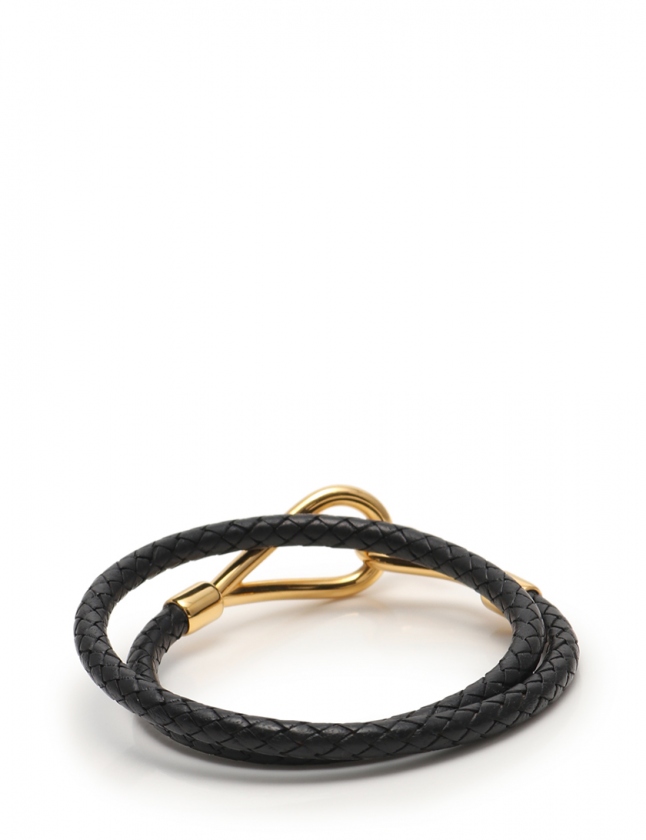エルメス HERMES ブレスレット チョーカー ジャンボ 黒 アクセサリー 