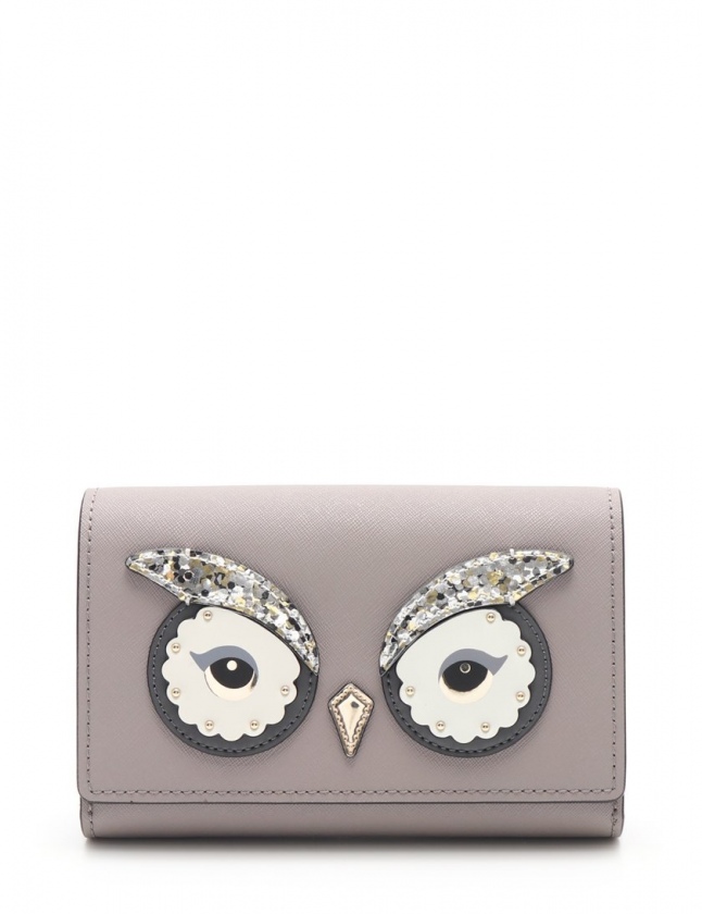 ケイトスペード KATE SPADE ショルダーウォレット グレー 白 小物 