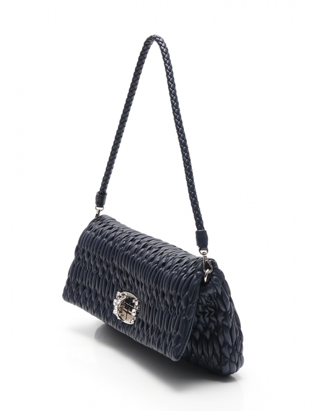 ミュウミュウ miumiu ショルダーバッグ クラッチバッグ ナッパ 
