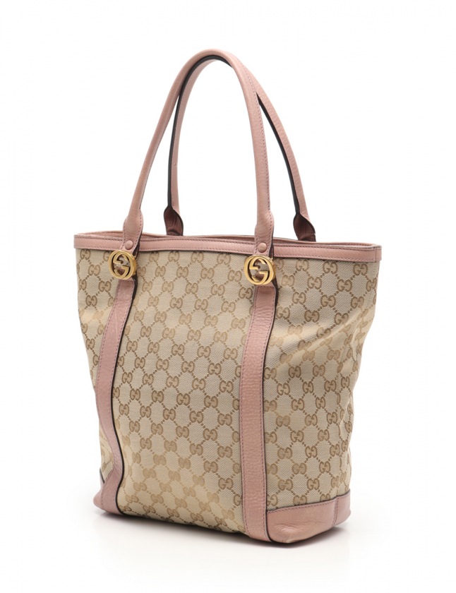 グッチ GUCCI トートバッグ GGキャンバス インターロッキングG 