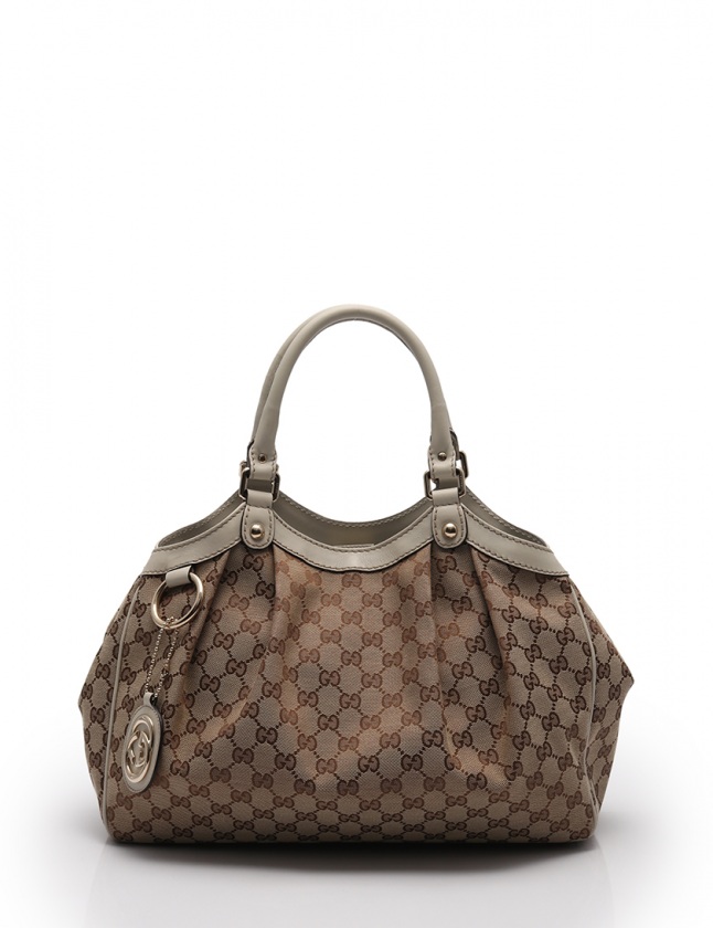 グッチ GUCCI ハンドバッグ スーキー GGキャンバス ベージュ