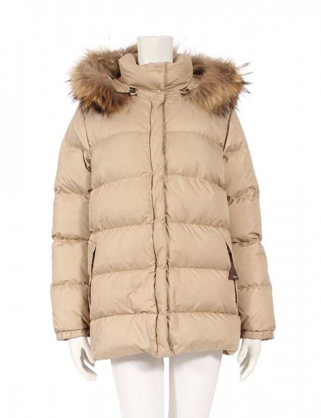 モンクレール MONCLER ダウンジャケット ベージュ 00 アウター 無地 