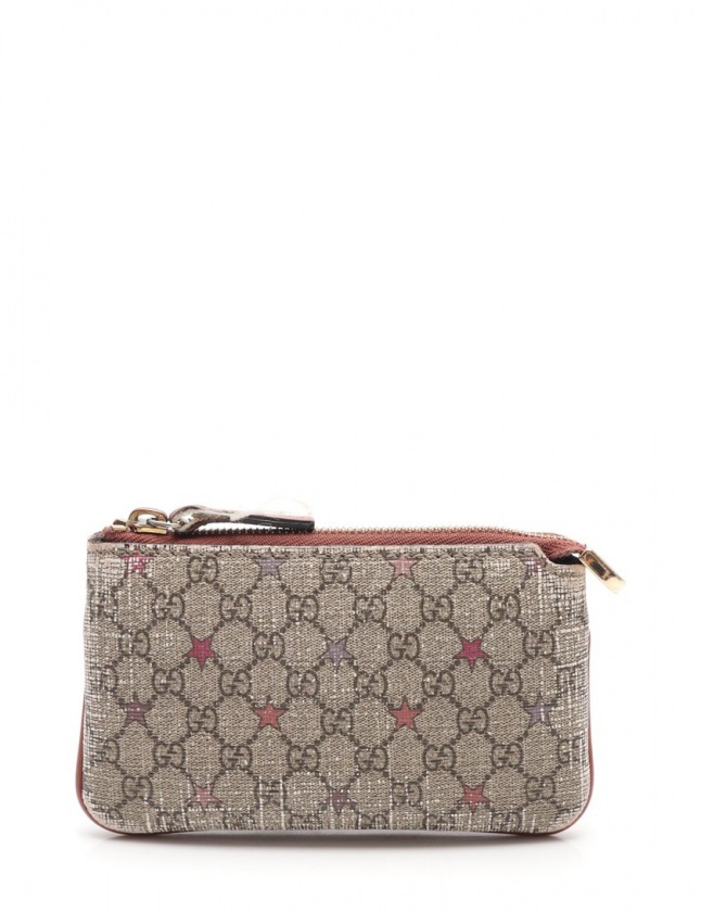 グッチ GUCCI コインケース マイクロGGプラス ベージュ 小物 PVC  