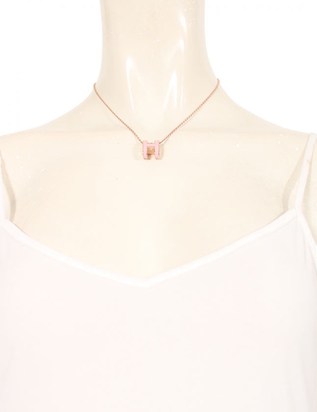 エルメス Hermes ネックレス ポップアッシュ H ピンクゴールド ピンク アクセサリー レディース 114 ベクトルパーク