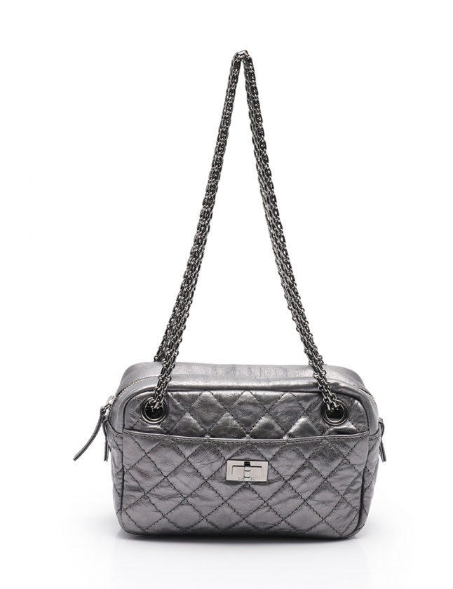 シャネル CHANEL ダブルチェーンショルダーバッグ 2.55 マトラッセ  